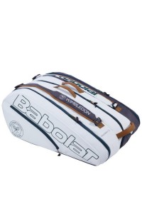 Babolat Pure Wimbledon RH12 12 Racquet Tennis Bag 191518 White Grey 751217